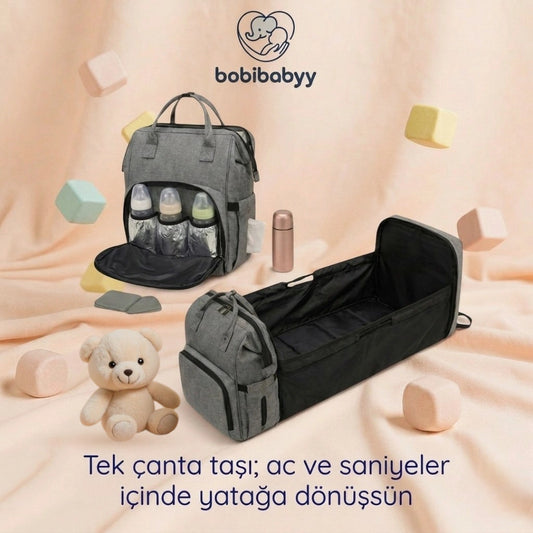 Bobibabyy - Süper Anne Bebek Bakım Çantası